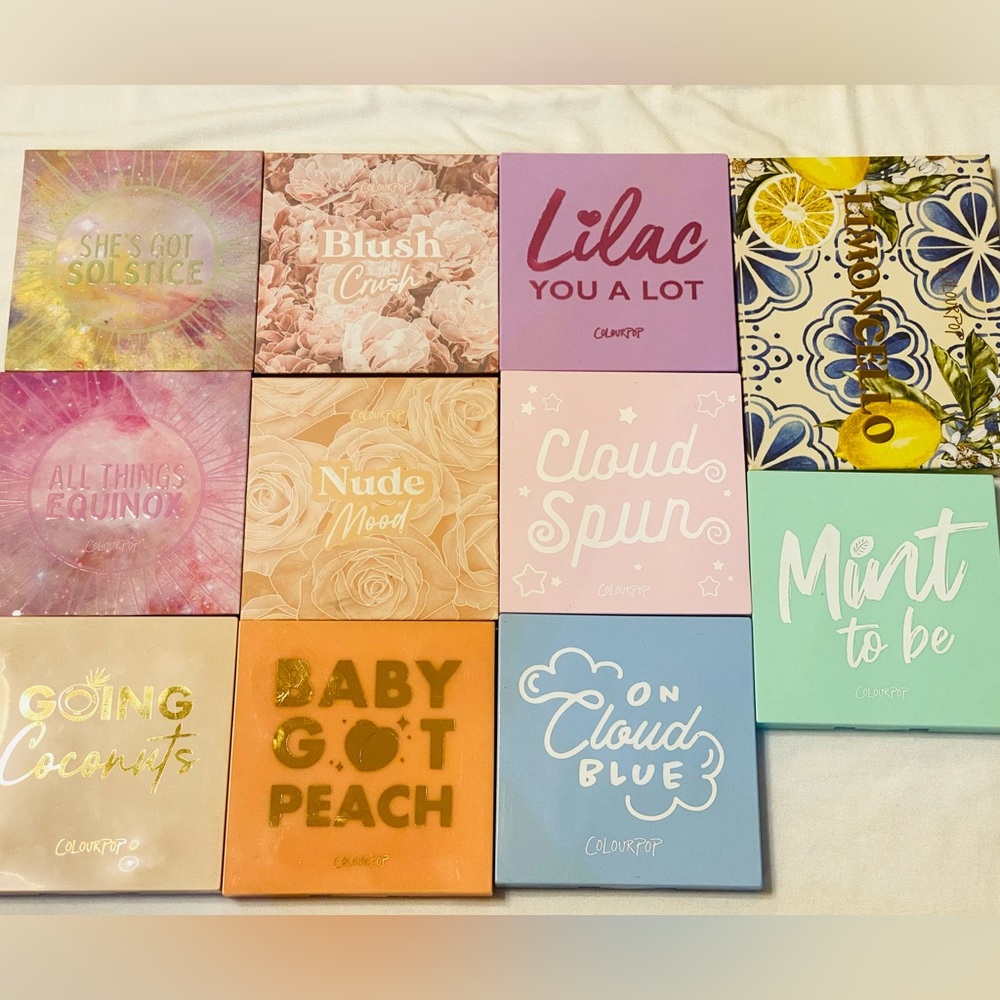 ColourPop eyeshadow lot